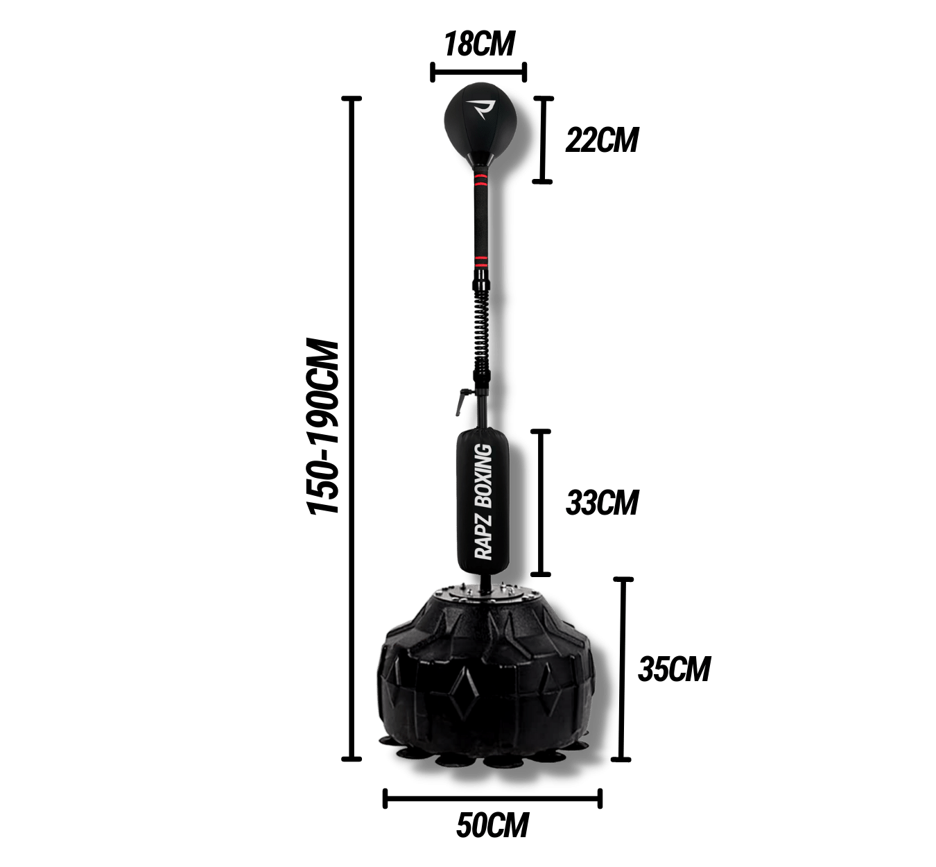 RAPZ COBRA REFLEX SPEED BAG - RAPZSPORTS